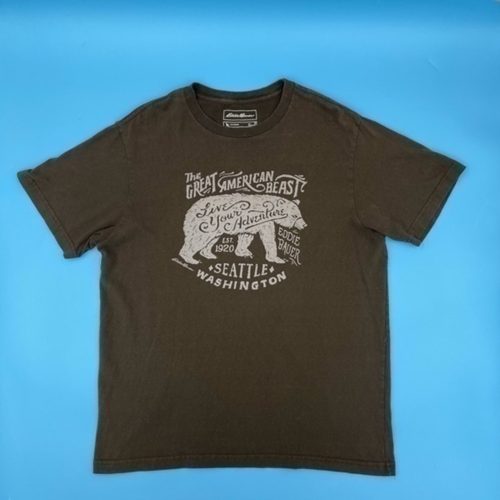 Eddie Bauer Outdoor Seattle Washington Graphic T-Shirt